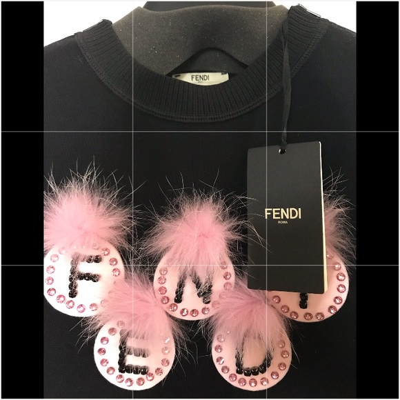 Fendi Logo Pink Fox sweater - Picture 3 of 4